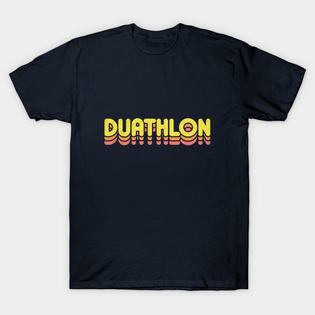 Retro Duathlon T-Shirt by rojakdesigns